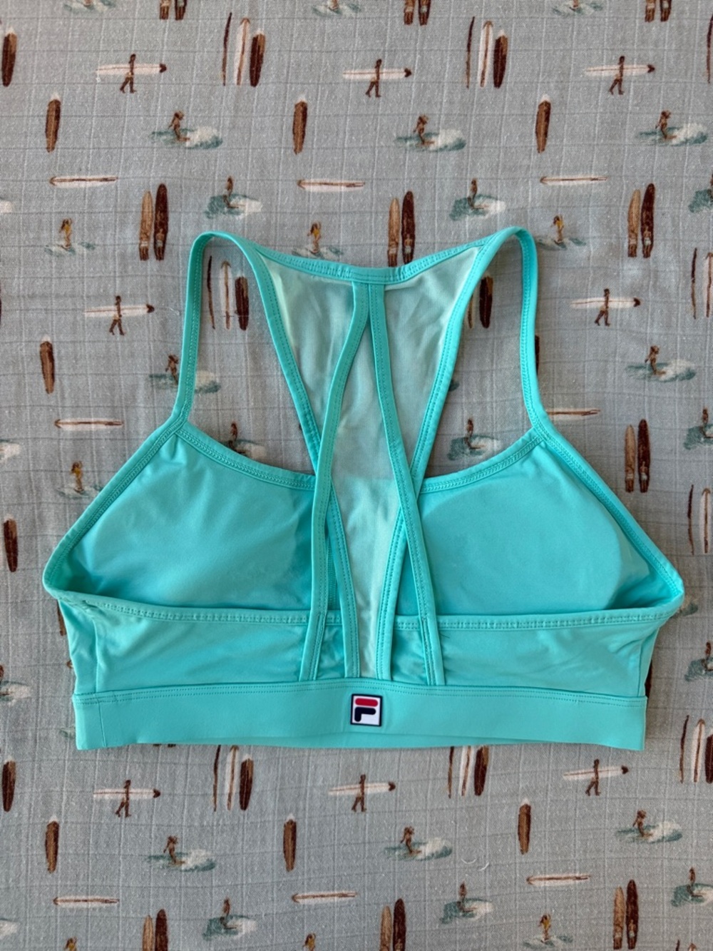 Fila Women's Aqua Double-Strap Racerback Sports Bra